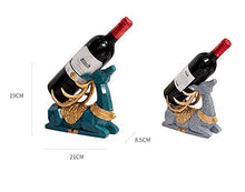 Decorazioni artigianali in resina cervo portabottiglie nordico soggiorno armadietto del vino hotel accessori per la casa Retro misura Blu