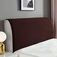 KUYIYILO Fodera per Testiera Fodera per Schienale in Pile Fodera per Comodino all-Inclusive Fodera per Letto Elastica,Coffee,W220 x H65cm
