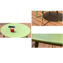 Tavolini Laterali In Ferro Verde, Tavolino Da Salotto All'aperto Per Balcone, Terrazza, Giardino Leggero Campeggio Tavolo Da Pranzo Tavola Rotonda Rimovibile Facile Da Mon(Size:60*60*40CM,Color:verde)