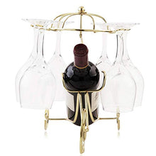 YLCJ Portabottiglie Creativo/Portabottiglie in Ferro battuto/Calice Europeo Portabottiglie Integrato Portabottiglie in Vetro - Forniture per mobili Cantina per Vini