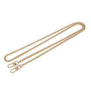 lujiaoshout 120 centimetri di metallo spalla del corpo della traversa borsa borsa sostituzione catena fai da te cinghia con fibbie (oro)