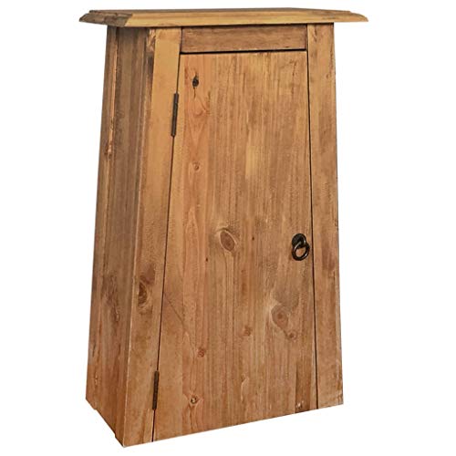 vidaXL Armadietto Pensile Bagno Massello Pino Riciclato 42x23x70 cm Mobiletto