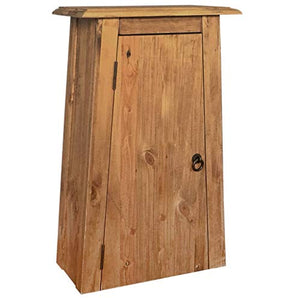 vidaXL Armadietto Pensile Bagno Massello Pino Riciclato 42x23x70 cm Mobiletto