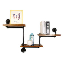 MoDi Wine Rack Retro Style Industriale Tubo di Acqua a Parete Vino Rack (L92CM * W20CM * H56CM)