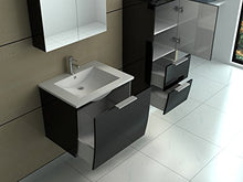 Jet-line - Set di mobili da bagno Rorschach nero lucido