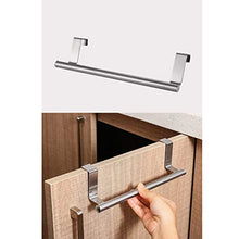 Porta Asciugamani Espandibile in Acciaio Spazzolato Porta Asciuga Piatti Spazzolato Struttura Asciugamani e Canovacci Agganciare a Porte Senza Forare Porta Asciugamani da Appendere Alle Anta(2 Pezzi)