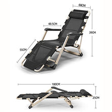 JFFFFWI Sedia Pieghevole Zero Gravity Lettino Prendisole Lettino Pieghevole Portatile Sedia reclinabile da Ufficio Regolabile Sedia reclinabile da Giardino Beach Garden Patio Relaxer Chair