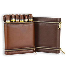Humidars Cigar Humidor - Pelle Humidor portasigari di Viaggio Cigar Box Portatile Zip di Legno di Cedro umidificatore Cigar Humidor Gift Box/W Packaging mantenerlo Fresco .Scatola di immagazzinaggio