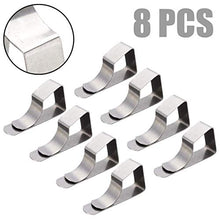HCYY Clip per tovaglia 8 Pezzi Clip per Supporto per tovaglia Clip per tovaglia in Acciaio Inossidabile Clip per tovaglia da Picnic per Feste Supporto per Morsetto Strumenti