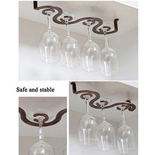 Porta Bicchieri Vino Portabicchieri Sospeso Supporto per Bicchiere di Vino sotto Il Design del Mobile per L'organizzazione e La Conservazione della Cucina 24,4 X 4,7 X 2 Pollici