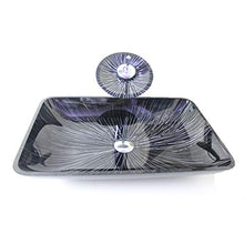 Lavandino temperato Semplice del Bacino di Arte di Colore Freddo Lavabo Rettangolare del Vaso del dispersore del Bagno Lavandini Bagno