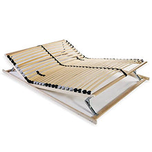 vidaXL Legno Faggio Rete Doghe 7 Zone con 28 Doghe 140x200 cm Telaio Giroletto
