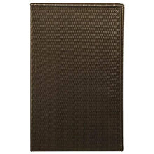 Festnight Copribidone per Spazzatua da Giardino Esterno in Poly Rattan Marrone/Nero 76x78x120cm