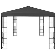 Goliraya Gazebo 3x4 m Gazebo da Giardino Impermeabile Struttura in Acciaio Protezione UV Tendone Padiglione Esterno Patio Feste Colore Crema Antracite