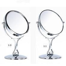Dongyd Specchio per il trucco da 6 Pollici - Specchio Fronte/Retro Portatile/Specchio ingranditore/Specchio per Il Trucco Rotativo a 360 °