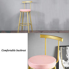 LIYIN-Sedie Sedia da Pranzo Sgabelli Alti Sgabello da Bar Moderno con Schienale, bancone Cucina da Pub, poggiapiedi Alto, sgabelli Altezza: 55/65/75 cm