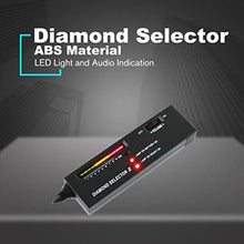 Kinshops Diamante Gemme Tester Penna Strumento di Selezione Portatile di Pietre preziose Indicatore LED Strumento di Prova Gioielli affidabile accurato, Nero