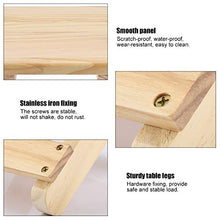 HYM Pieghevole in Legno Massello Piccola Banco Quadrato Banco da Banco Ergonomico Design Fine