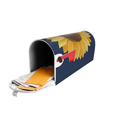 Copertura magnetica per cassetta postale con motivo girasole, design unico, per giardino, cortile, dimensioni standard, 53 x 45 cm