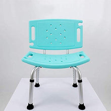 Sgabello da doccia Bagno sgabello bagno blu bagno sedia regolabile in altezza Bagno Sgabello con Big antiscivolo Pad lega di alluminio Sgabello donna incinta doccia Sgabello con PE Drain Consiglio Hol