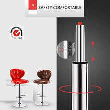 IG Modern Casual Seggiolone Sgabelli da Bar in Ecopelle in Ecopelle Imbottita | per Colazione Cucina Cucina Pub Sedia Sgabelli | Altezza Regolabile Girevole a 360 Gradi | Cuscino D'Oro