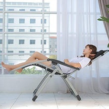 Sywlwxkq Balcone Ufficio Sedia Rilassante Reclinabile Sedie da Spiaggia Pieghevole Leggero | Sedia a Sdraio Pieghevole da Giardino con Blocco a gravità Zero Sedia Sdraio Oversize Relax Conf