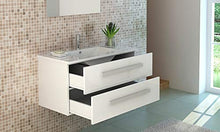 Set di lavabo Jet-Line Rapperswil III in bianco lucido, mobile da bagno, set di mobili da bagno, colore: bianco lucido