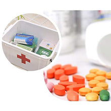 Scatola di primo soccorso, Scatola Medica in plastica per uso domestico, contenitore per medicinali, per dormitorio 33x24x19cm