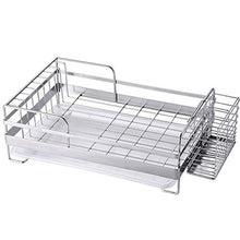 LYM &ripiano di stoccaggio Scolapiatti, Cucina a Un Solo Strato in Acciaio Inossidabile Organizza la Cornice di stoccaggio Stoviglie Scaffale Scaffale Scaffale Scaffale di Finitura