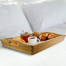 PrimeMatik - Piatto da Bagno con Manici in Legno di Teak Certificato Spa Benessere 60 x 40 x 7 cm