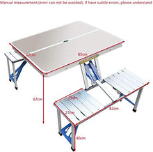 Tavolo da picnic all'aperto Tabella Outdoor Picnic multifunzione Durable Portable Portatile Barbecue Barbecue BBQ Camping in lega di alluminio Pieghevole Tavolo da pranzo All'aperto Picnic Tavolo da p