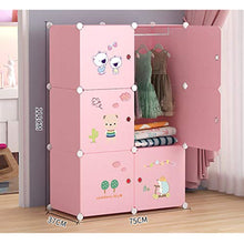 Guardaroba Semplici Bambini Armadio casa Camera da Letto Panno di plastica del Bambino del Tessuto Semplice Bagagli Moderna Hanging Assemblea Armadio XINYALAMP