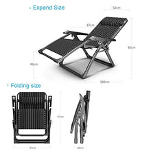 Lounger Poltrone reclinabili da Giardino con poggiapiedi abbattibile | Lettino reclinabile Striscia Nera | Sedie Senza Peso distese in Piano, Max 160 kg