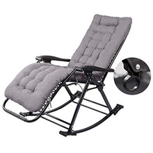 SHUAIIJUAN Sedia per il tempo libero domestico Rocking Chairs for adulti Sdraio reclinabili Sedie - pieghevole Sdraio da giardino sedia di svago for la veranda, spiaggia o prato Max.Capacità di carico