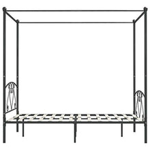 SKM Letto a Baldacchino Grigio in Metallo 160x200 cm (27kg)
