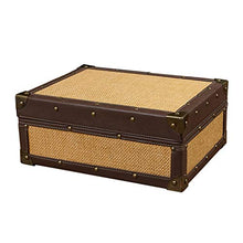 Humidor per Sigari Scatola per Sigari Antica A Quattro Zone A Due Strati Scatola per Sigari da 50 Pezzi Materiale in Legno di Cedro in Stile Antico Design Cavo con Umidificatore Termometro