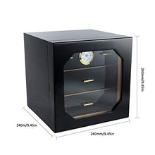 Lā Vestmon Mobiletto Per Sigari, In Legno Di Cedro, Foderato In Legno Di 4 Strati Scatola Per Sigari In Legno Decente Media Set Nero 240 240 240mm