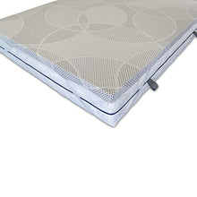 Sleepys Topper Materasso Correttore in Memory Foam Alto 5cm sfoderabile con Rivestimento in Fibra d'Argento Futon Ortopedico. (160x200)