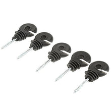 50 pezzi neri a vite in anello isolanti accessori per recinti elettrici per palo in legno