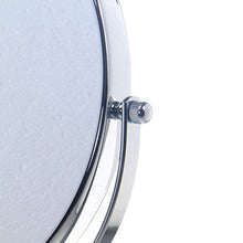 TUKA Specchio Bagno per Trucco 10X Ingranditori, 8" Doppio Specchio Cosmetico con Piedistallo, ø 20 cm Specchio da Tavolo per Trucco e Rasatura, 2 Facciate Vanity Mirror, Cromato, TKD3108-10x
