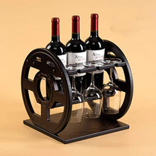 LHQ-HQ cremagliera del Vino Calice di Vino Titolare a casa a Testa in Giù cremagliera Cucina Soggiorno visualizzazione Vino Basamento Bar caffetteria Decorazione Vino Rack in Legno massello
