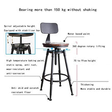 M-YN Sgabelli da Bar 1PCS Bar Stool poggiapiedi Rotonda Seduta in Legno Cucina Colazione Bar contatore con Schienale (Color : Cushion)