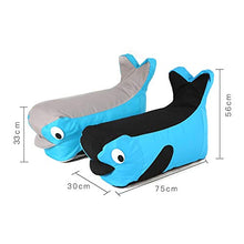 Laishutin Divano Divano Bambino per Bambini con Sacco a Pelo e Divano Piccolo per Soggiorno e Ufficio (Color : Gray Blue, Size : 75 * 30 * 33cm)