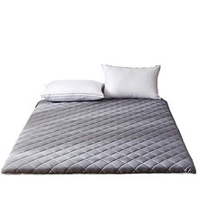 FDesign 6cm Addensare Mattress Topper, Quilted Mattress Protector Ispessita Inverno Tappetinoerasso Tatami Tappetinoerasso Copertura Pad per Lo Yoga o per Il Campeggio,Gray,150 * 200cm