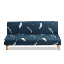 PETCUTE Copridivano Clic Clac Senza Braccioli 3 Posti Fodera per Cuscino Elasticizzato Futon Protezione per Divano Letto Pieghevole in Poliestere 190-230cm