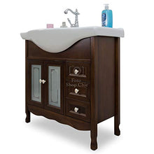 Shop Chic Arredo bagno 85 classico noce 85 cm Elegance specchio a pensile