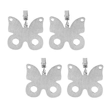 Stile moderno 4 pezzi tovaglia pesi pesi pesanti carini fibbie appese in acciaio inox con morsetto di clip in metallo per panno da tavolo da picnic per coperture per tavoli da giardino all'aperto