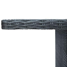 Qnotici Tavolo da Giardino con Struttura in Acciaio, Tavolo da Giardino in Legno massello di Acacia da Esterno Pratico Tavolo da Giardino 200 x 100 x 74 cm-Grigio Scuro e Nero