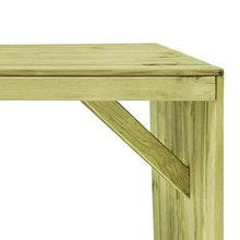 Tavolo da Giardino 220x101,5x80 cm Legno di Pino Impregnato