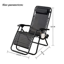 LINGZE Lettino Prendisole, sedie reclinabili Relax con portabicchieri e Porta Telefono, poggiatesta Regolabile, Sedia Portatile da Campeggio per Spiaggia da Giardino all'aperto